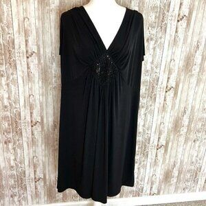 Women's NWT Lane Bryant Black Embellished Dress size 22/24